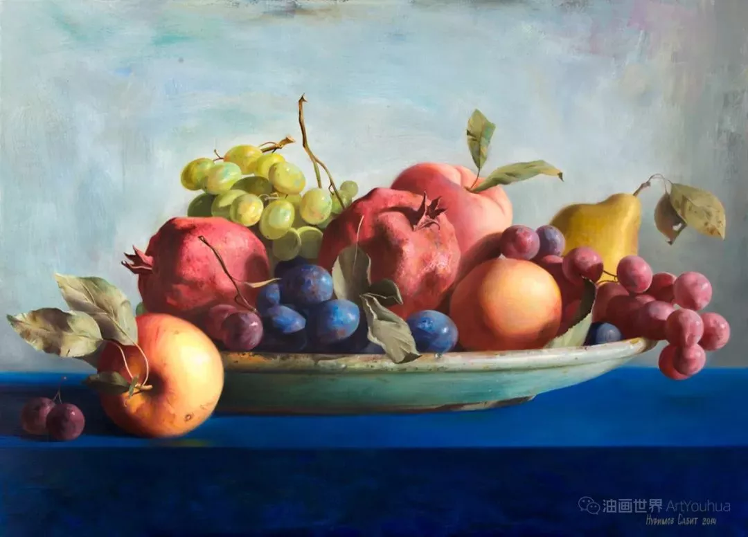 静物油画，Nurimov Sabit作品- 杭州心桥画室@中国美院美术培训