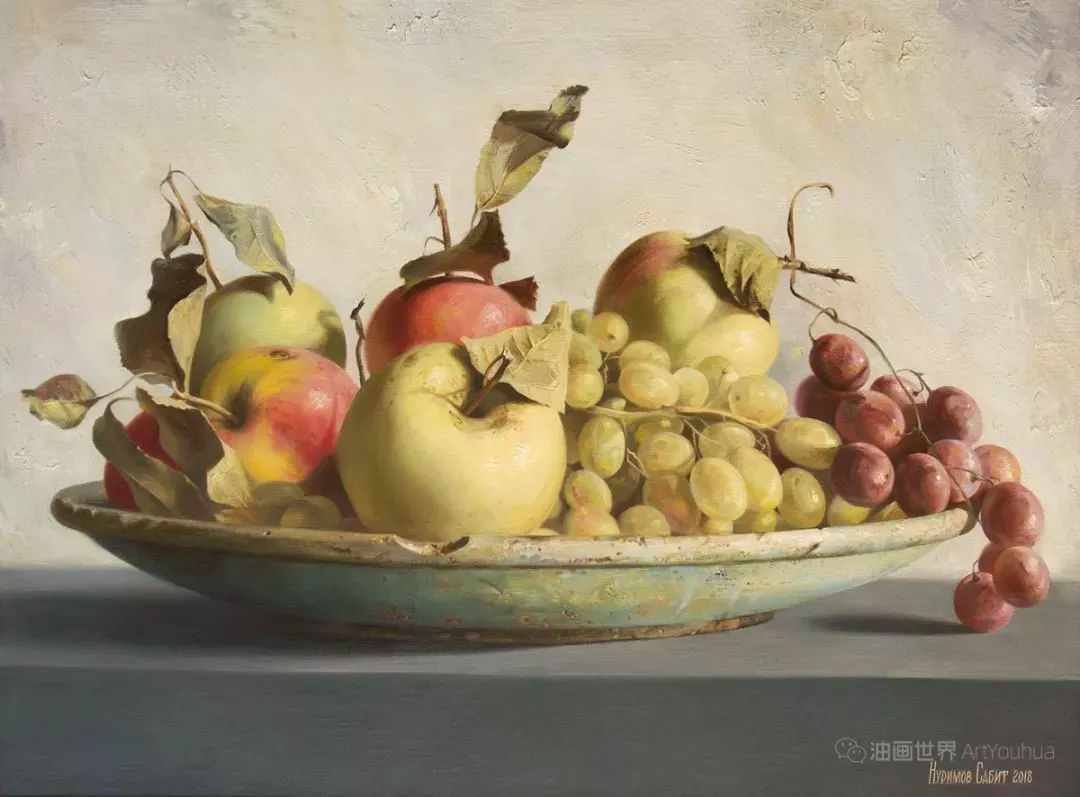静物油画，Nurimov Sabit作品- 杭州心桥画室@中国美院美术培训